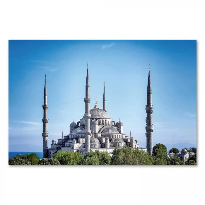 Die Blaue Moschee in Istanbul - ein imposantes Bauwerk mit sechs Minaretten.