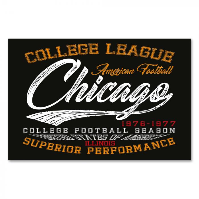 "Superior Performance" - College League Chicago, American Football Saison 1976/77.