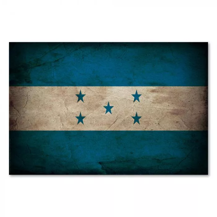 Flagge Honduras im rustikalen Stil: Die Sterne stehen für die fünf Staaten Zentralamerikas.