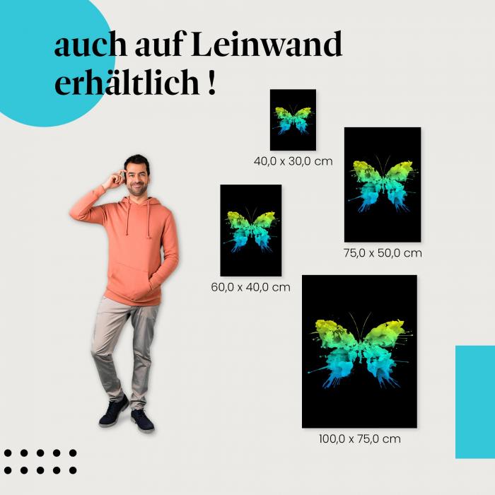 "Schmetterling" Leinwand. Finde die ideale Größe & setze Akzente mit Kunst!