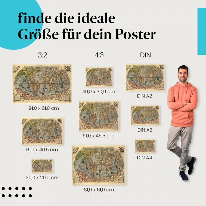 Weltkarte Poster: Reise Poster!