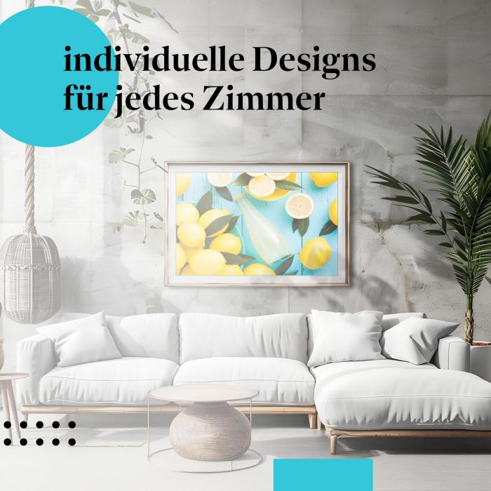 Schlafzimmer Deko: "Limonade" Poster: Bringen Sie Sommer-Feeling in Ihr Schlafzimmer!