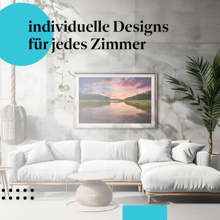 "Romantischer Himmel": Kunstdruck - Deko für Romantiker & Naturliebhaber.