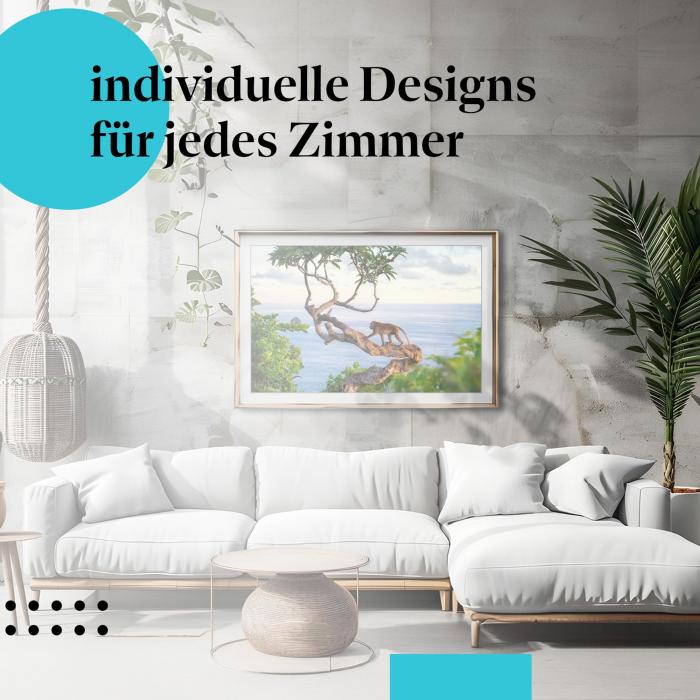 Schlafzimmer Deko: "Affe" Poster - Ein Hauch von Abenteuer - perfekt fürs Schlafzimmer.