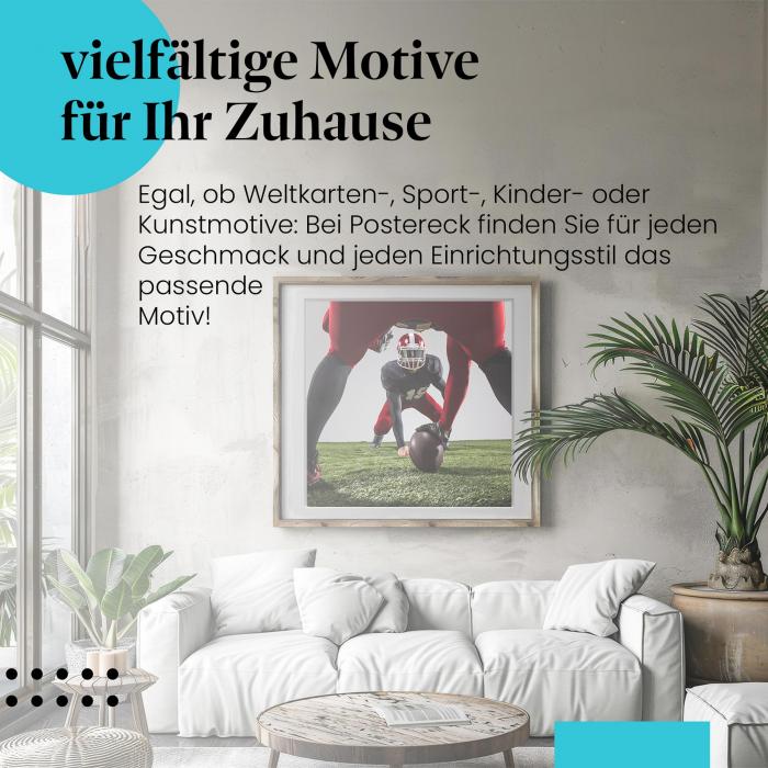 "Touchdown!": Poster "Football" - Action & Spannung pur.