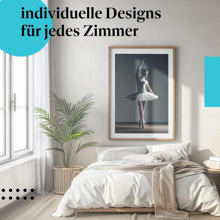 Schlafzimmer Deko: Eleganz mit "Ballerina" Poster