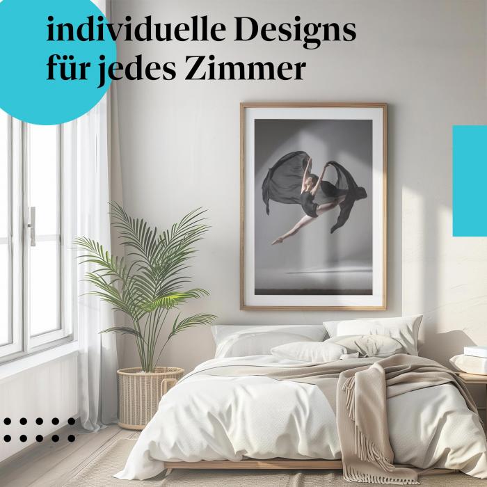 Schlafzimmer Deko: "Ballerina" Poster: Energie & Eleganz für Ihr Schlafzimmer.