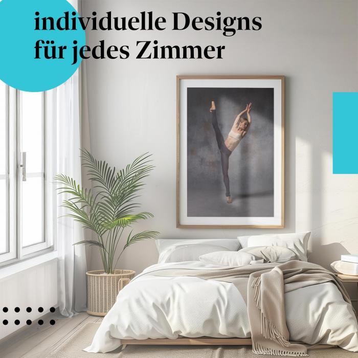 Schlafzimmer Deko: Ballett mit "Tänzerin" Poster