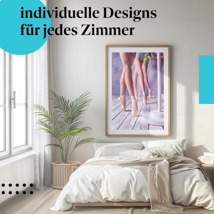 Schlafzimmer Deko: Ballett mit "Tänzerinnen" Poster