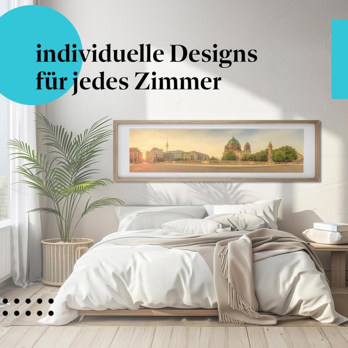 Schlafzimmer Deko: "Berlin" Poster: Die Hauptstadt Deutschlands - ein tolles Motiv.