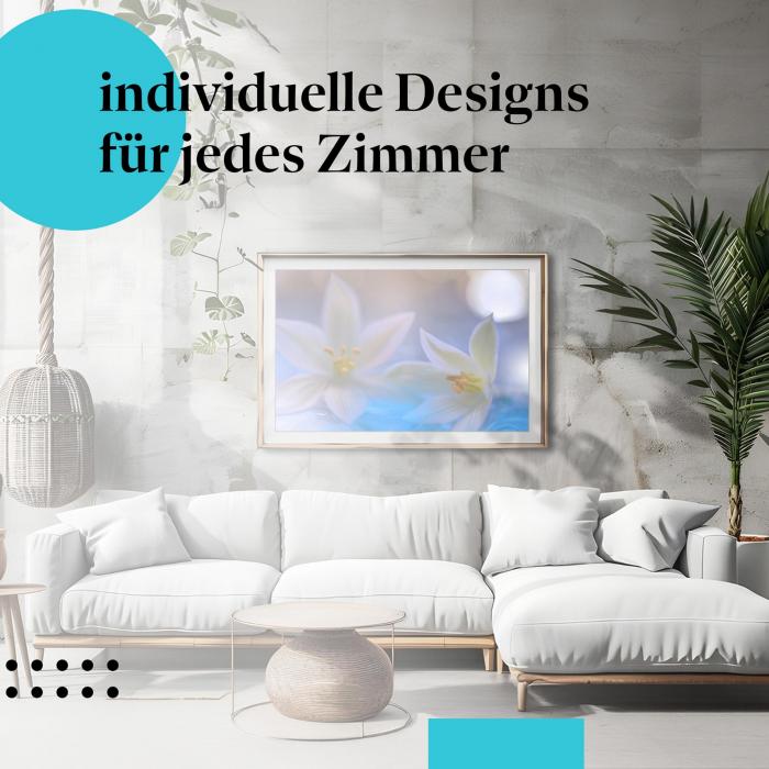 Schlafzimmer Deko: "Blumen" Poster: Zarte Schönheit - perfekt für ein romantisches Ambiente.