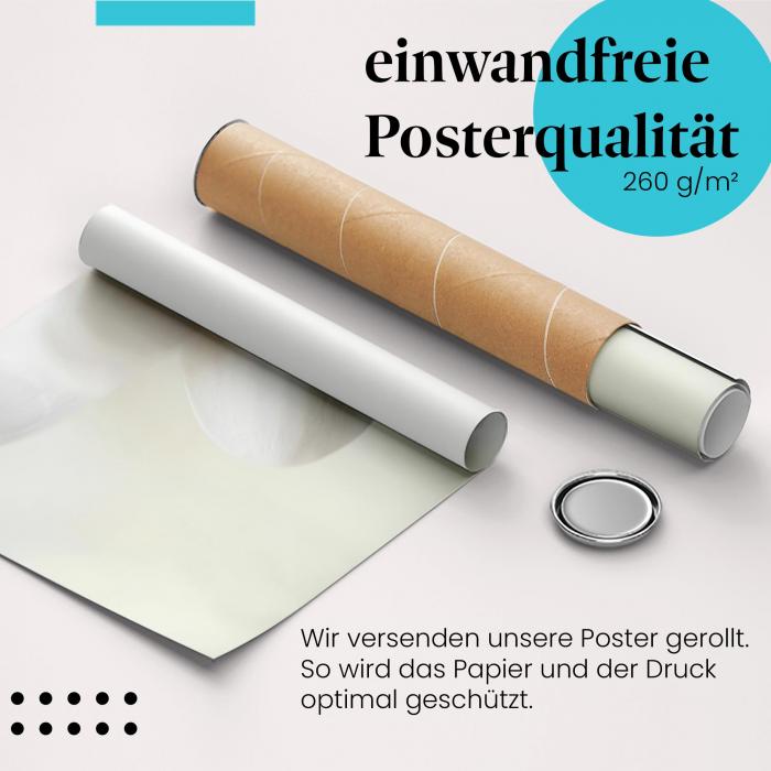 Gerolltes Poster "Blütenblätter". Schönheit der Natur, sicher verpackt.