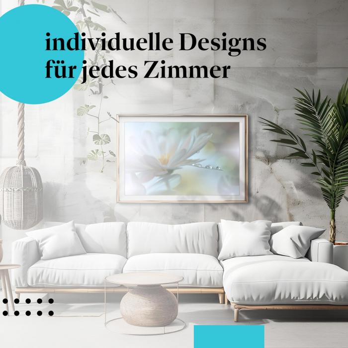 Schlafzimmer Deko: "Blume" Poster: Zarte Schönheit & Details der Natur - perfekt fürs Schlafzimmer.