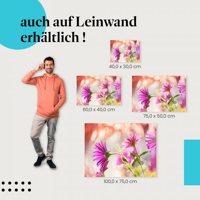 Leinwandbild "Zarte Eleganz": Blumen & Schönheit