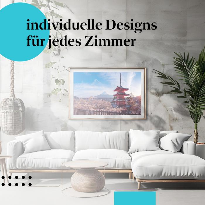 Schlafzimmer Deko: "Japan" Poster: Ein Hauch von Frühling - perfekt fürs Schlafzimmer.