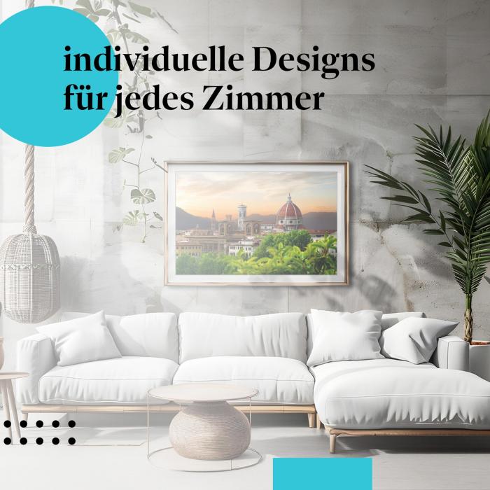 Schlafzimmer Deko: "Florenz" Poster: Die Schönheit der Toskana für Ihr Zuhause.