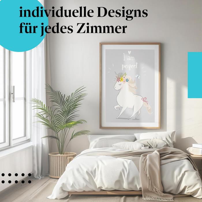 Schlafzimmer Deko: "Einhorn" Poster: Für alle, die sich selbst lieben.