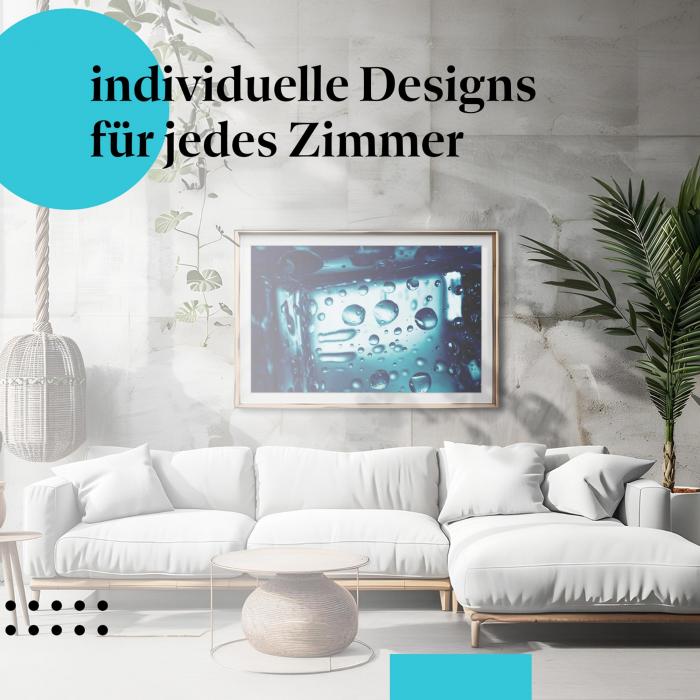 Schlafzimmer Deko: "Eis" Poster: Abstrakte Kunst für Ihr Zuhause.