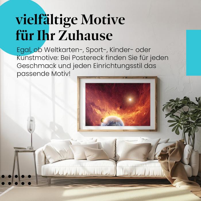 Leinwandbild Kosmische Explosion: Spektakulärer Blickfang für Astronomie-Fans!