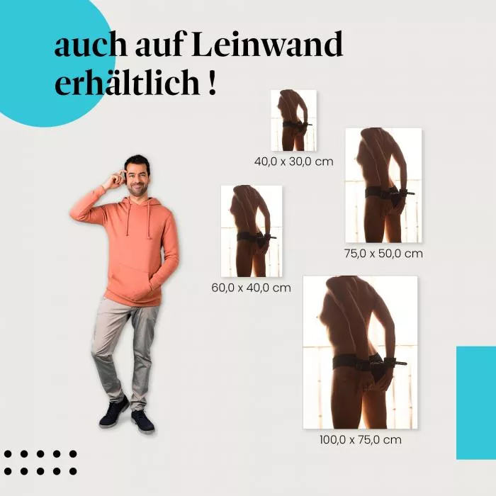 Sinnliche Silhouette einer jungen Frau | Postereck 1706