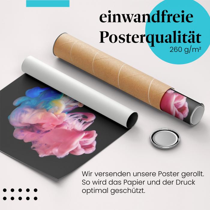 Gerolltes Poster "Unterwasserkunst". Kunst & Natur, sicher verpackt.