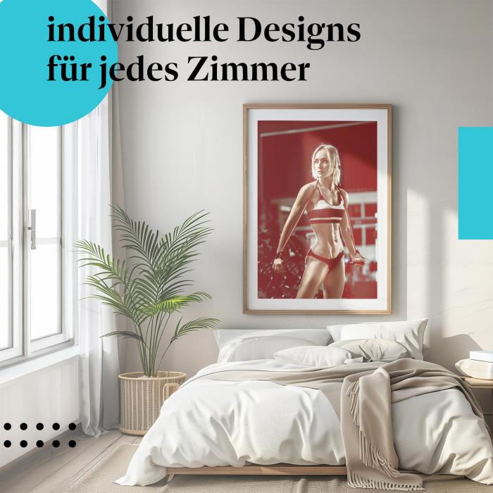 Schlafzimmer Deko: "Fitness" Poster: Inspiration & Motivation für Ihr Workout.