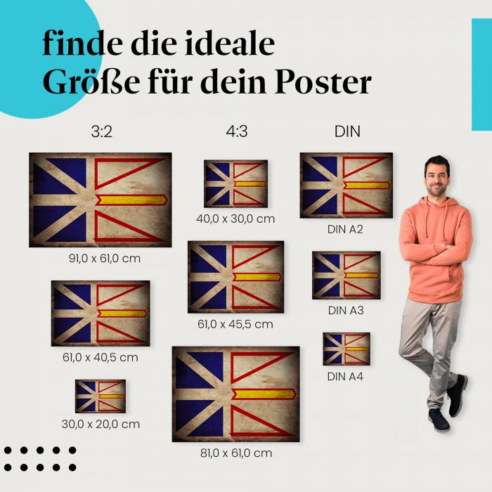 Neufundland & Labrador Flagge: Poster in verschiedenen Größen!