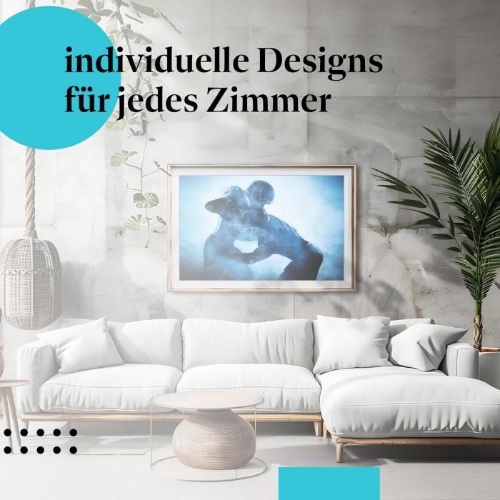 Schlafzimmer Deko: Action mit "Football Tackle" Poster