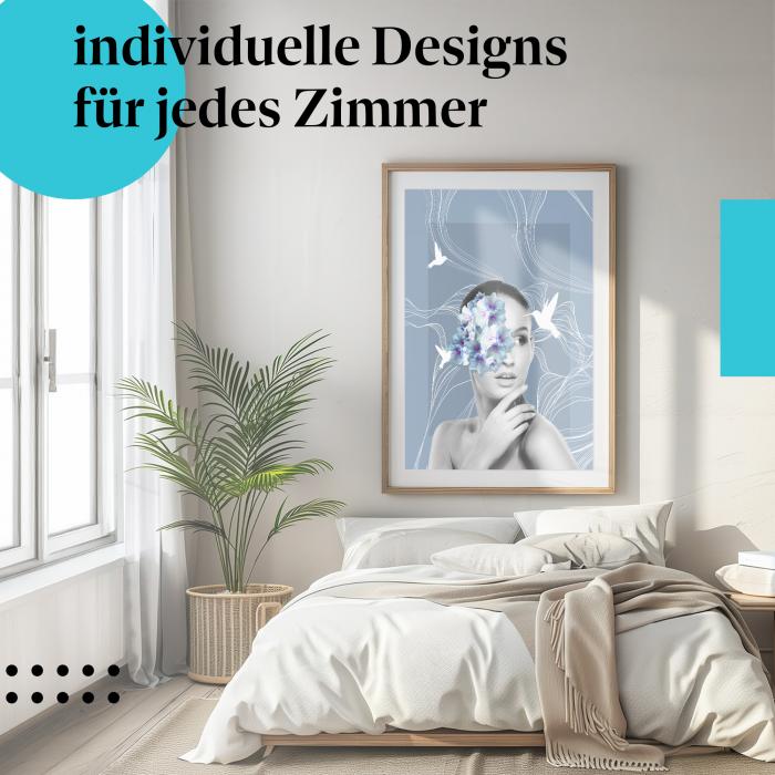 Schlafzimmer Deko: "Abstrakte Kunst" Poster - Ein Hingucker für Ihr Zuhause.