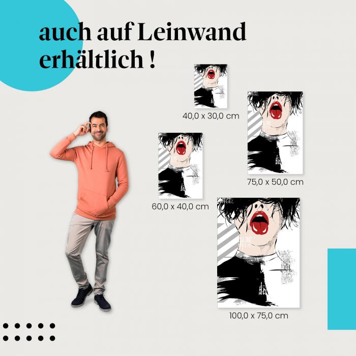 Leinwandbild "Stylisches Frauenportrait": Mode & Kunst