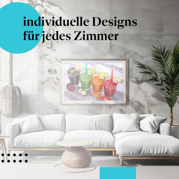 Schlafzimmer Deko: Vitamine mit "Smoothie Rezepte" Poster