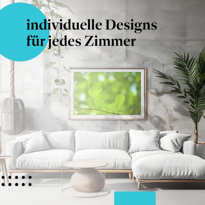 Schlafzimmer Deko: Frühling mit "Junge Blätter" Poster