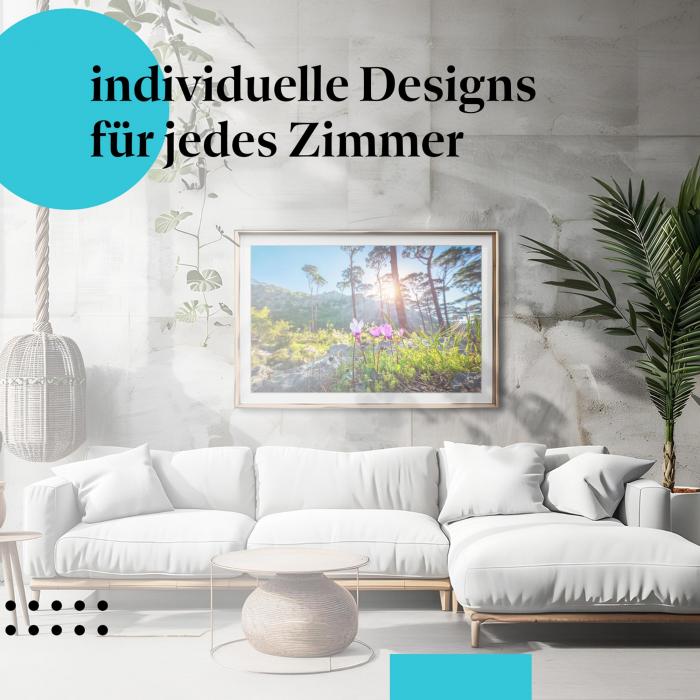 Schlafzimmer Deko: "Frühlingswald" Poster: Erwachen der Natur - perfekt fürs Schlafzimmer.