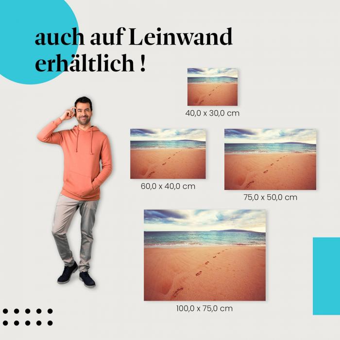 Leinwandbild "Entspannung pur": Urlaub & Ruhe am Meer