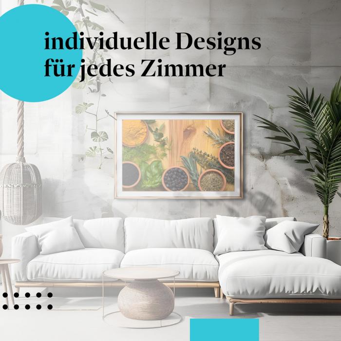 Schlafzimmer Deko: "Gewürze" Poster: Die Aromen der Welt für Ihr Zuhause.