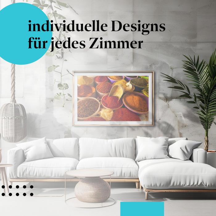 Schlafzimmer Deko: Exotik mit "Gewürze" Poster