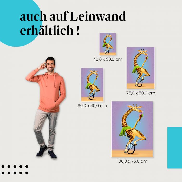 Leinwandbild "Leckermäulchen": Zirkus & Humor