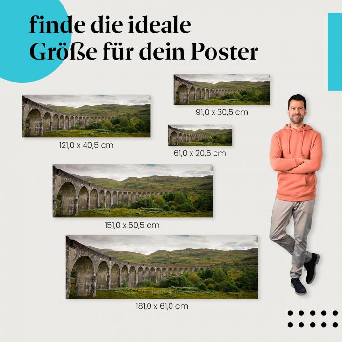 Glenfinnan-Viadukt Poster: Harry Potter Brücke - jetzt bestellen!