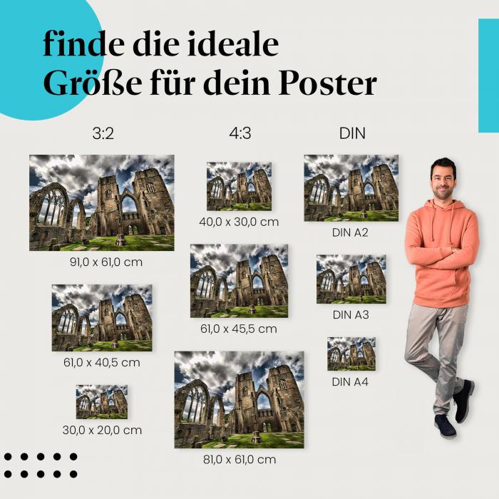 Kirchenruine Poster: Historische Atmosphäre für deine Wand!