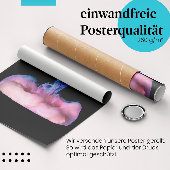 Gerolltes Poster "Unterwasserkunst". Kunst & Natur, sicher verpackt.