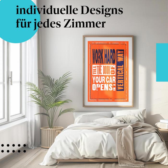 Schlafzimmer Deko: Erfolg mit "Motivation" Poster