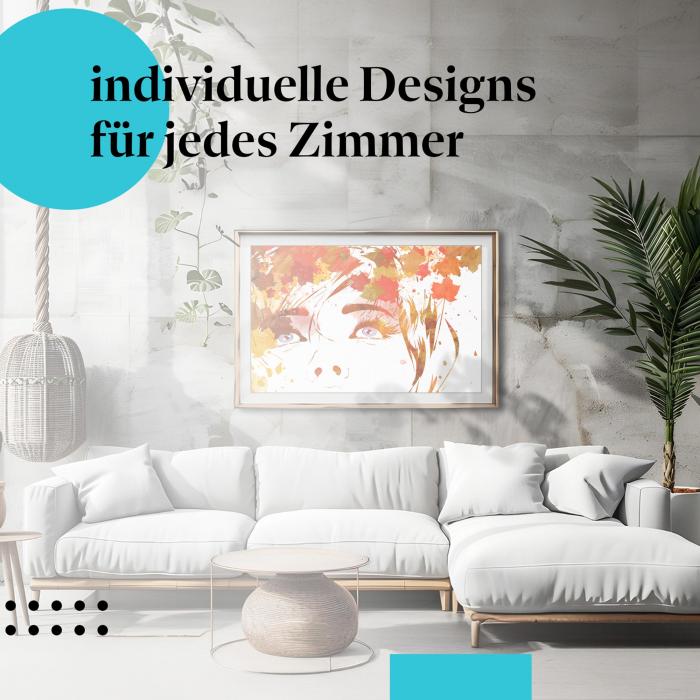 Schlafzimmer Deko: Herbst mit "Abstrakte Illustration"