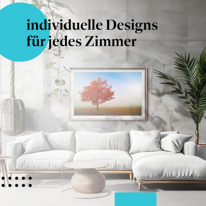 Schlafzimmer Deko: "Herbstbaum" Poster: Die Magie des Herbstes für Ihr Schlafzimmer.