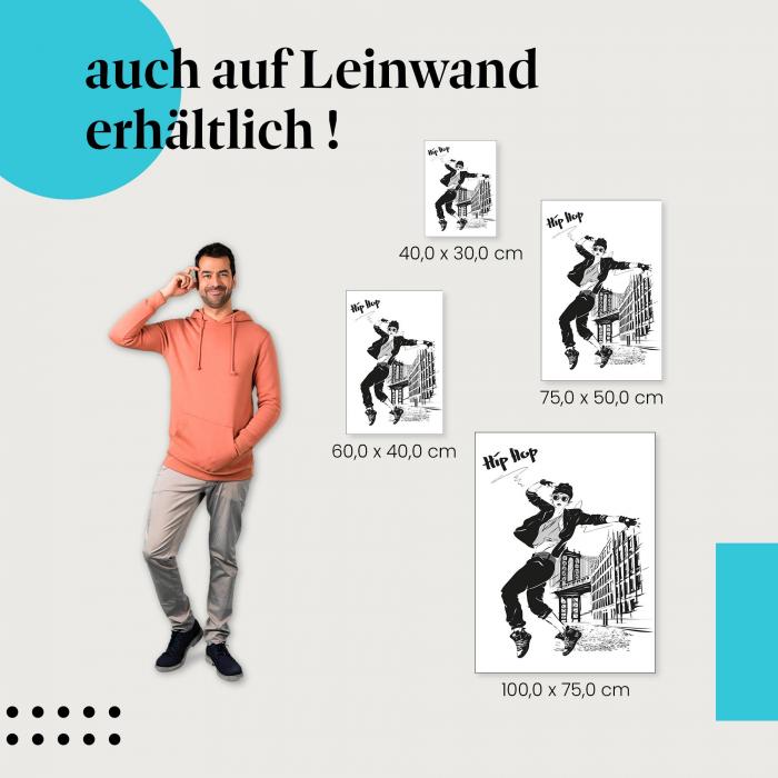 "Urban Dance" Leinwandbild - Streetstyle trifft auf Leinwand!