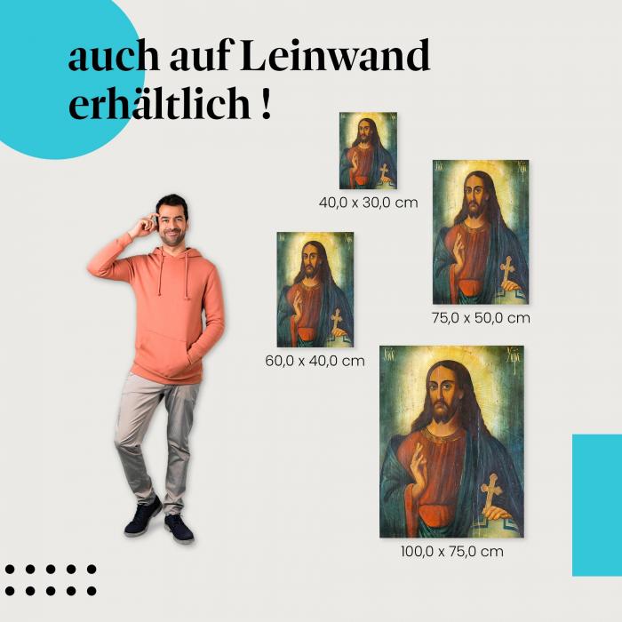 Leinwandbild "Jesus Christus": Ein Symbol des christlichen Glaubens