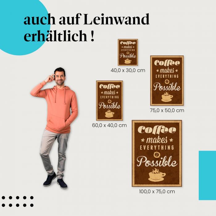 Leinwandbild "Kaffeeliebe": Ein Loblied auf den Kaffee