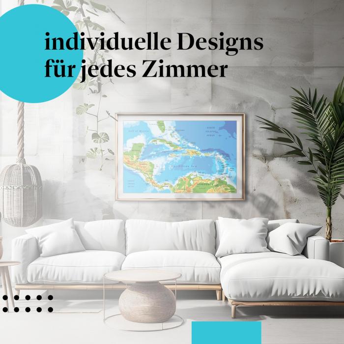 Schlafzimmer Deko: "Karibik" Poster - Träumen Sie von Sonne, Strand & Meer.