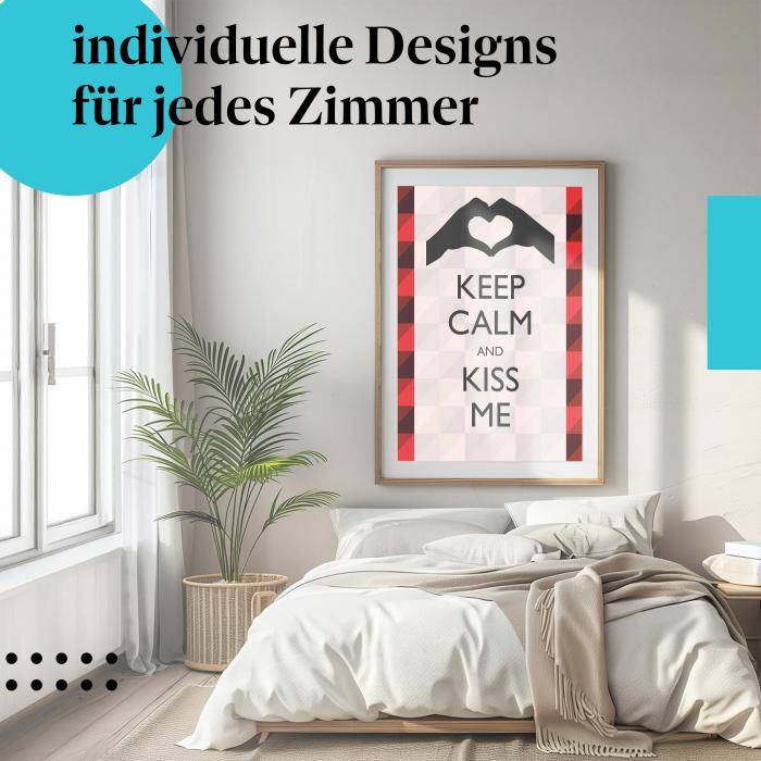 Schlafzimmer Deko: "Liebe" Poster: Ein romantisches Geschenk für Ihren Schatz.