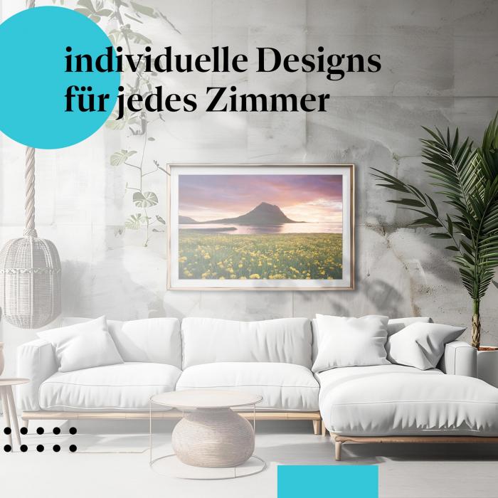 Schlafzimmer Deko: "Island" Poster: Die Schönheit der Natur - ein Hingucker!