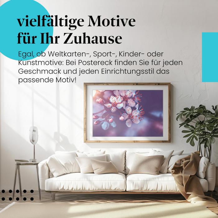 Dieses Leinwandbild mit den Kirschblüten bringt die Schönheit des Frühlings in Ihr Zuhause!